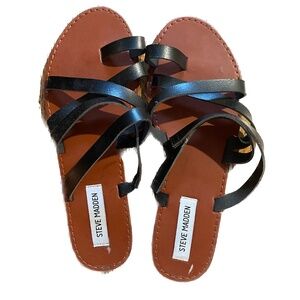 Steve Madden Black Sandals